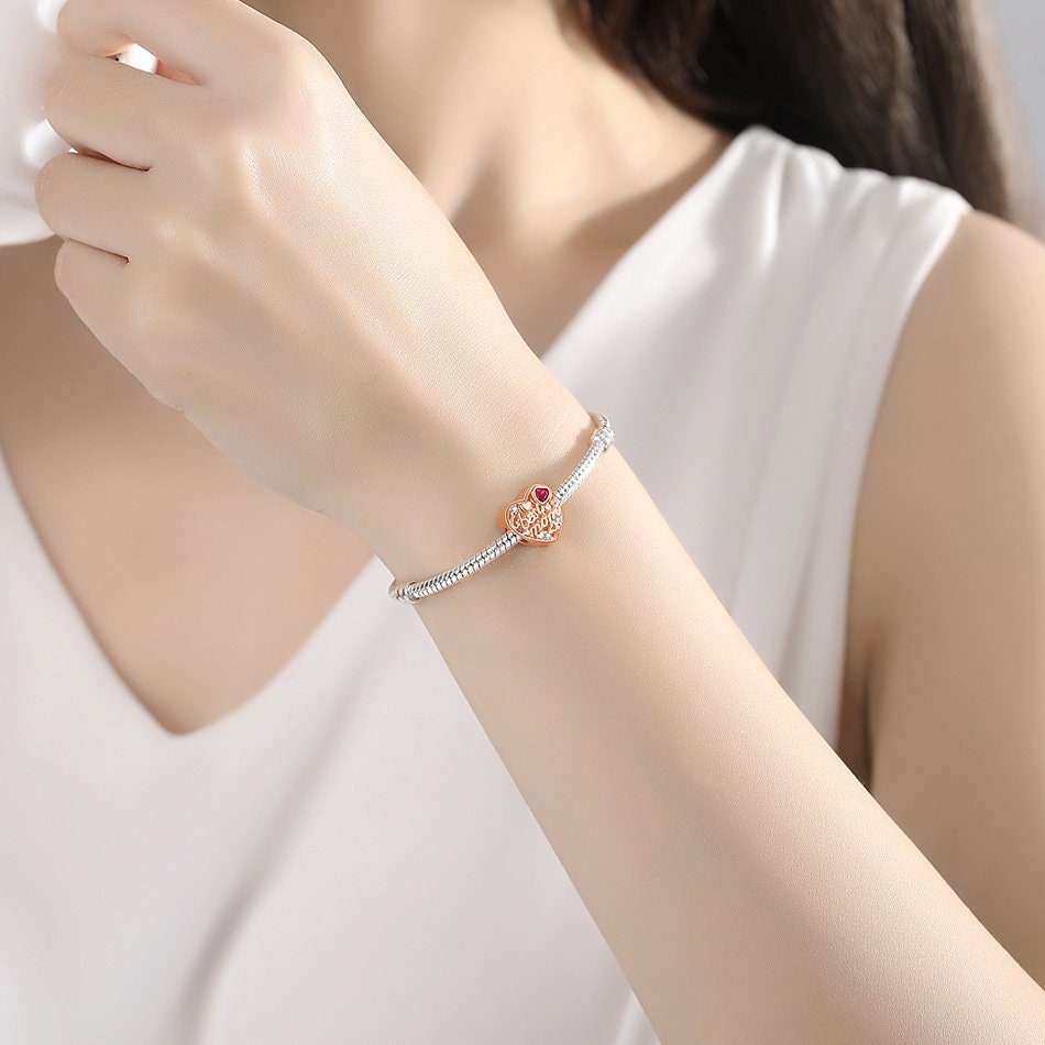Custom Photo Charm of Bracelet, Fits Pandora Bracelet,Individual Personalized Photo Charm, Photo Gift PC-034