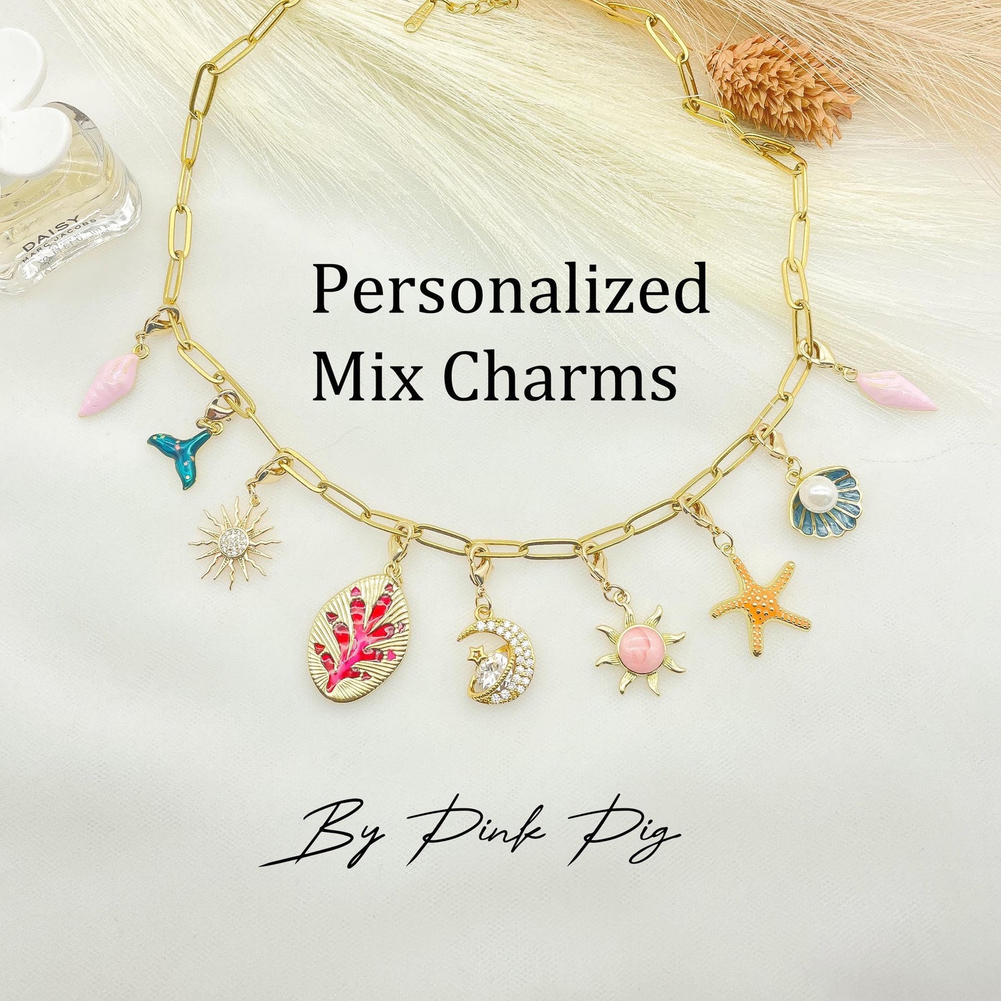 Build Your Own Charm Necklace/Custom Charm/Personalized Gift for Mom, Custom Necklace/Graduation Best Friend Gift MCN-S